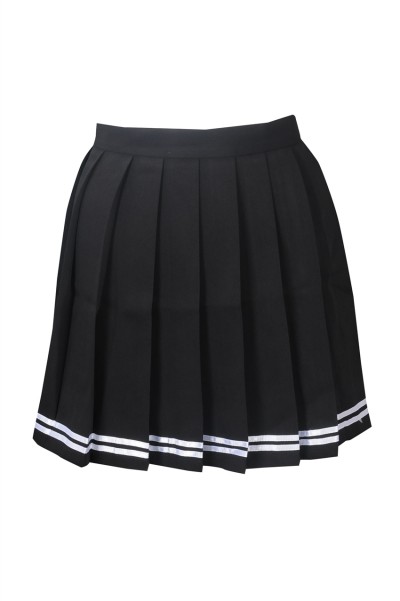 GH205 manufacturing bust cheerleading skirt custom pleated cheerleading skirt rehearsal invisible zipper cheerleading skirt supplier  a line cheer skirt front view